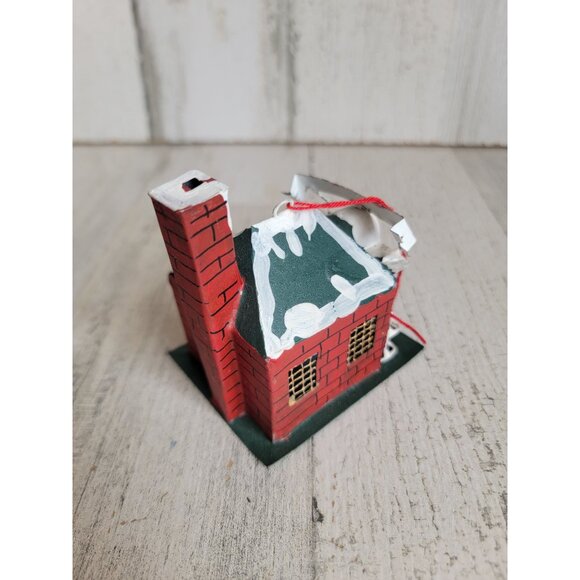 Santa's Workshop tin house building ornament Xmas - Picture 4 of 8